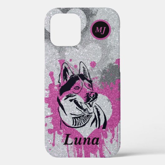 Großartige personalisierbare sibirische Husky iPho Case-Mate iPhone Hülle (Rückseite)