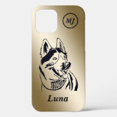 Großartige personalisierbare sibirische Husky iPho Case-Mate iPhone Hülle (Rückseite)