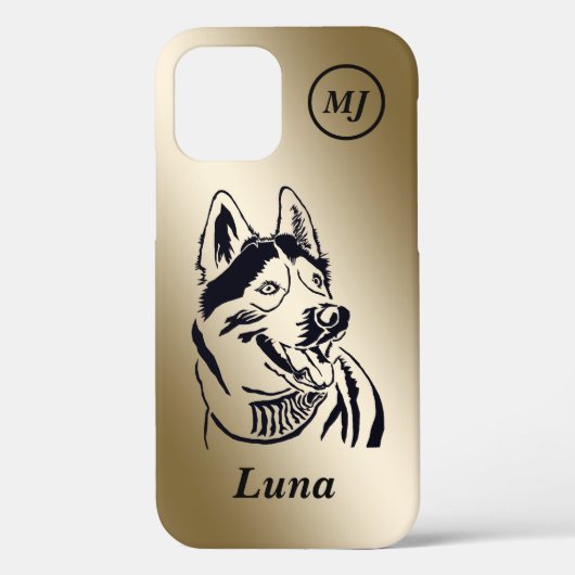 Großartige personalisierbare sibirische Husky iPho Case-Mate iPhone Hülle (Rückseite)