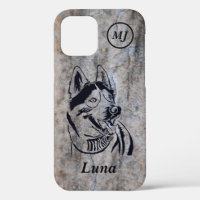 Großartige personalisierbare sibirische Husky iPho