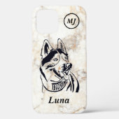 Großartige personalisierbare sibirische Husky iPho Case-Mate iPhone Hülle (Rückseite)