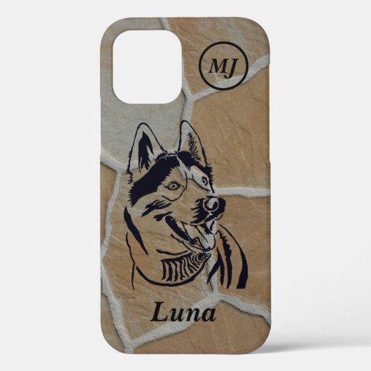 Großartige personalisierbare sibirische Husky iPho Case-Mate iPhone Hülle (Rückseite)