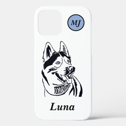 Großartige personalisierbare sibirische Husky iPho Case-Mate iPhone Hülle (Rückseite)