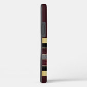Großartige Personalisierte Gold/Maroon iPhone Case (Rückseite / Rechts)