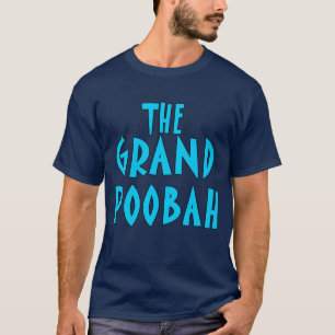 Großartige Poobah blaue Schriftart-Produkte T-Shirt