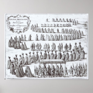 Großartige Prozession der Sovereign und die Ritte Poster