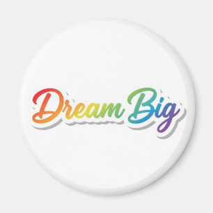 Großartige Regenbogentypografie Motivationsdesign Magnet