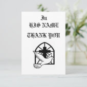 GROSSARTIGE REICH-MONOGRAMM-ANWESEN DANKEN IHNEN DANKESKARTE (Stehend Vorderseite)