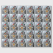 Großartige Rettung Katzenweihnachtspackung Geschenkpapier (Flach)