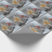 Großartige Rettung Katzenweihnachtspackung Geschenkpapier (Ecke)