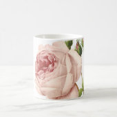 großartige Rose mit Kohlensauger von Redouté Kaffeetasse (Mittel)