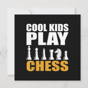 Großartige Schach-Kids Schachfiguren Mädchen Junge Einladung