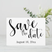 Großartige Schriftzeichen, einfach "Save the Date" Save The Date (Stehend Vorderseite)