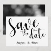 Großartige Schriftzeichen, einfach "Save the Date" Save The Date (Vorne/Hinten)