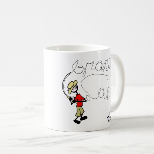 Großartige See-Fischen-Kaffee-Tasse Kaffeetasse (VorderseiteRechts)