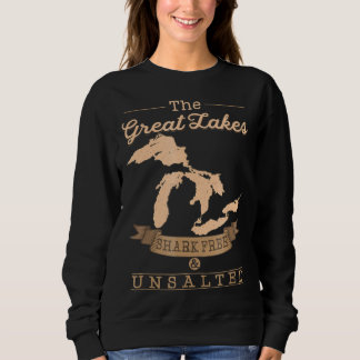 großartige Seen Hai frei ungesalzen michigan Gesch Sweatshirt