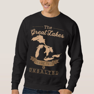 großartige Seen Hai frei ungesalzen michigan Gesch Sweatshirt