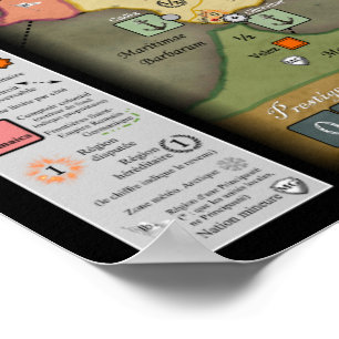 Großartige Siècle Spielbrett Neukonstruktion Poster