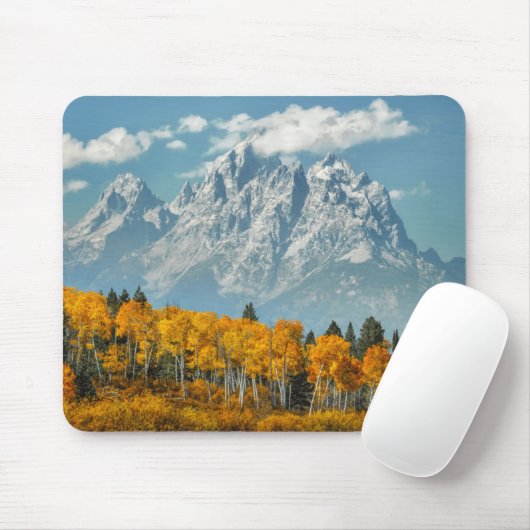 Großartige Teton Berge im Fall Mousepad (Mit Mouse)