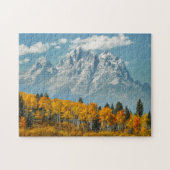 Großartige Teton Berge im Fall Puzzle (Horizontal)