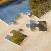 Großartige Teton Gebirgsfluss-Ansicht in Herbst Puzzle (Seite)