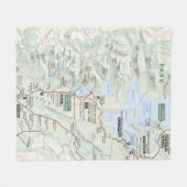 Großartige Teton Karten-Fleecedecke Fleecedecke (Vorderseite (Horizontal))