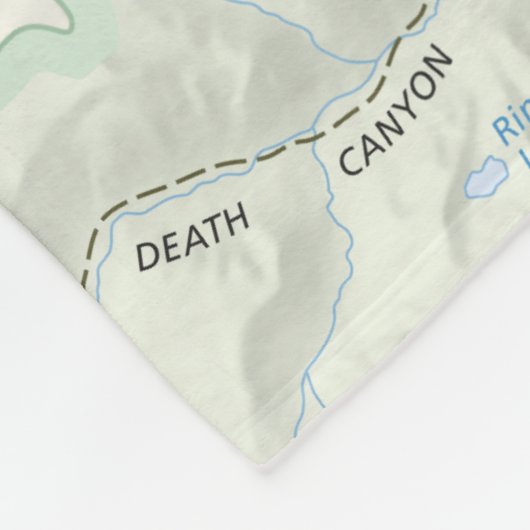 Großartige Teton Karten-Fleecedecke Fleecedecke (Ecke)