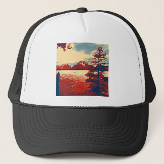 Großartige Teton Nationalpark-Kunst Truckerkappe