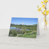 Großartige Teton Nationalpark-Mitteilungskarten Karte (Gelbe Blume)