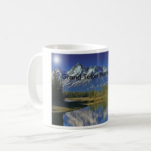 Großartige Teton Nationalpark-Reihe 4 Kaffeetasse (Vorderseite Links)