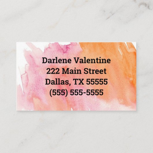 Großartige Visitenkarten Visitenkarte (Rückseite)