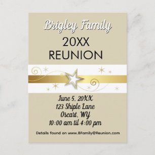 Großartige Wahl! Familienwiedervereinigungs-Einlad Postkarte