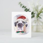 Großartige Weihnachtsgeschenke für Hunde Liebhaber Feiertagspostkarte (Stehend Vorderseite)