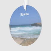 Großartige Wellen in Aruba Ornament (Vorderseite)