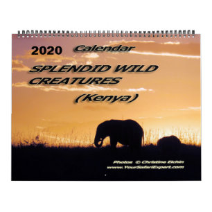 Großartige Wildkreaturen - Kenia-Kalender (zweise Kalender