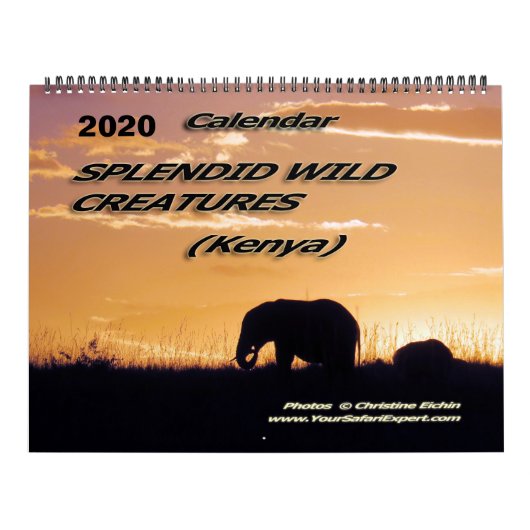 Großartige Wildkreaturen - Kenia-Kalender (zweisei Kalender (Titelbild)