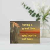 großartige Zeit Postkarte (Stehend Vorderseite)