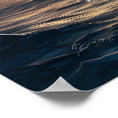 Großartiger Adler über einem Fisch Poster (Ecke)