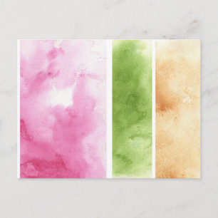 großartiger Aquarellhintergrund - Aquarellbilder 6 Postkarte