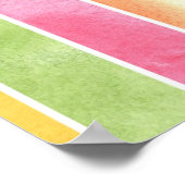 großartiger Aquarellhintergrund - Aquarellbilder Poster (Ecke)