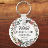 Großartiger Arzt danke Ihnen dankbar verlassend Ge Schlüsselanhänger (Vorderseite)