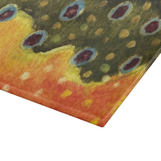 Großartiger Bachforellenfischer Schneidebrett (Ecke)