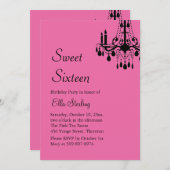 Großartiger Ballsaal-Offsetgeburtstag laden ein Einladung (Vorne/Hinten)