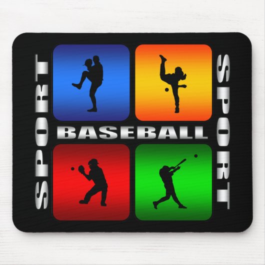 Großartiger Baseball Mousepad (Vorne)