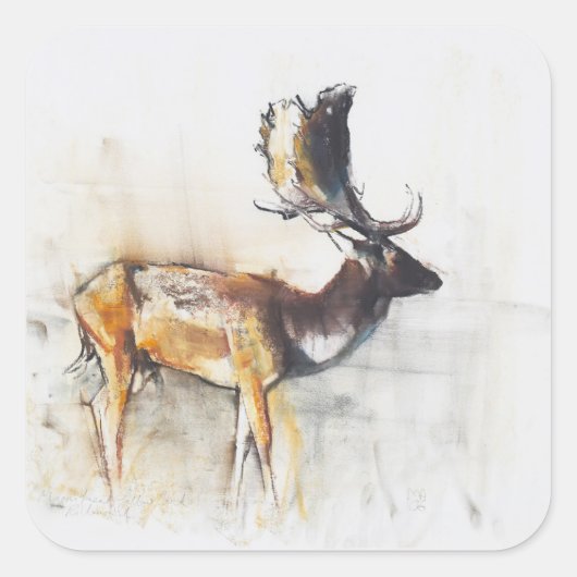Großartiger Brache Buck 2006 Quadratischer Aufkleber (Vorderseite)