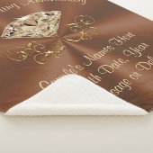 Großartiger Bräuner Personalisierter Gegner Blanke Sherpadecke (3/4)