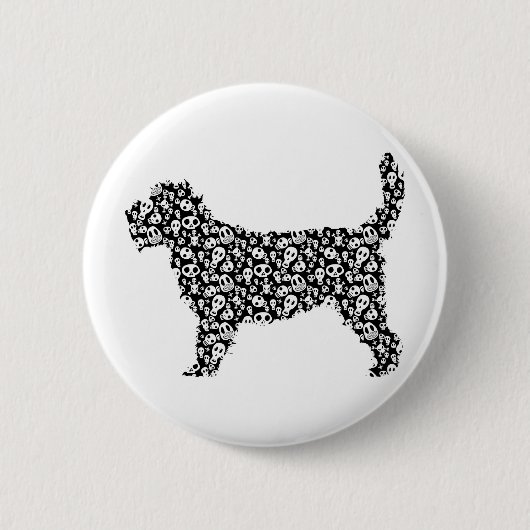 Großartiger Dachshund Griffon Vendeen Button (Vorderseite)