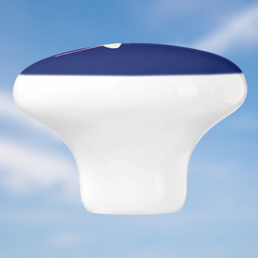 Großartiger Dragonfly am Zweig in Dunkelblau Keramikknauf