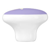 Großartiger Dragonfly auf dem Zweig auf Lila Keramikknauf (Seitenansicht)