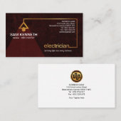 Großartiger eleganter roter visitenkarte (Vorne/Hinten)